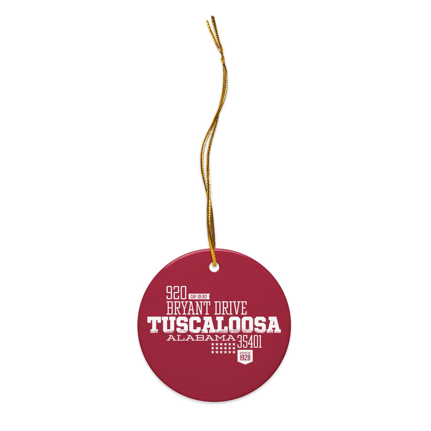 Home Turf: Tuscaloosa Christmas Ornament