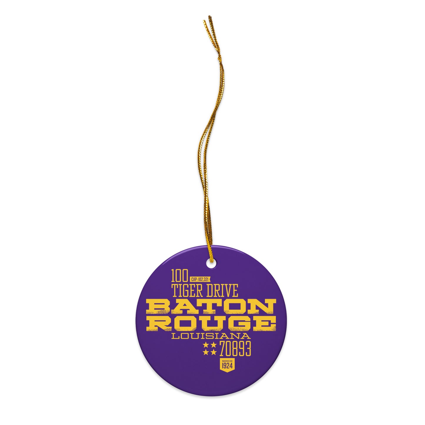 Home Turf: Baton Rouge Christmas Ornament