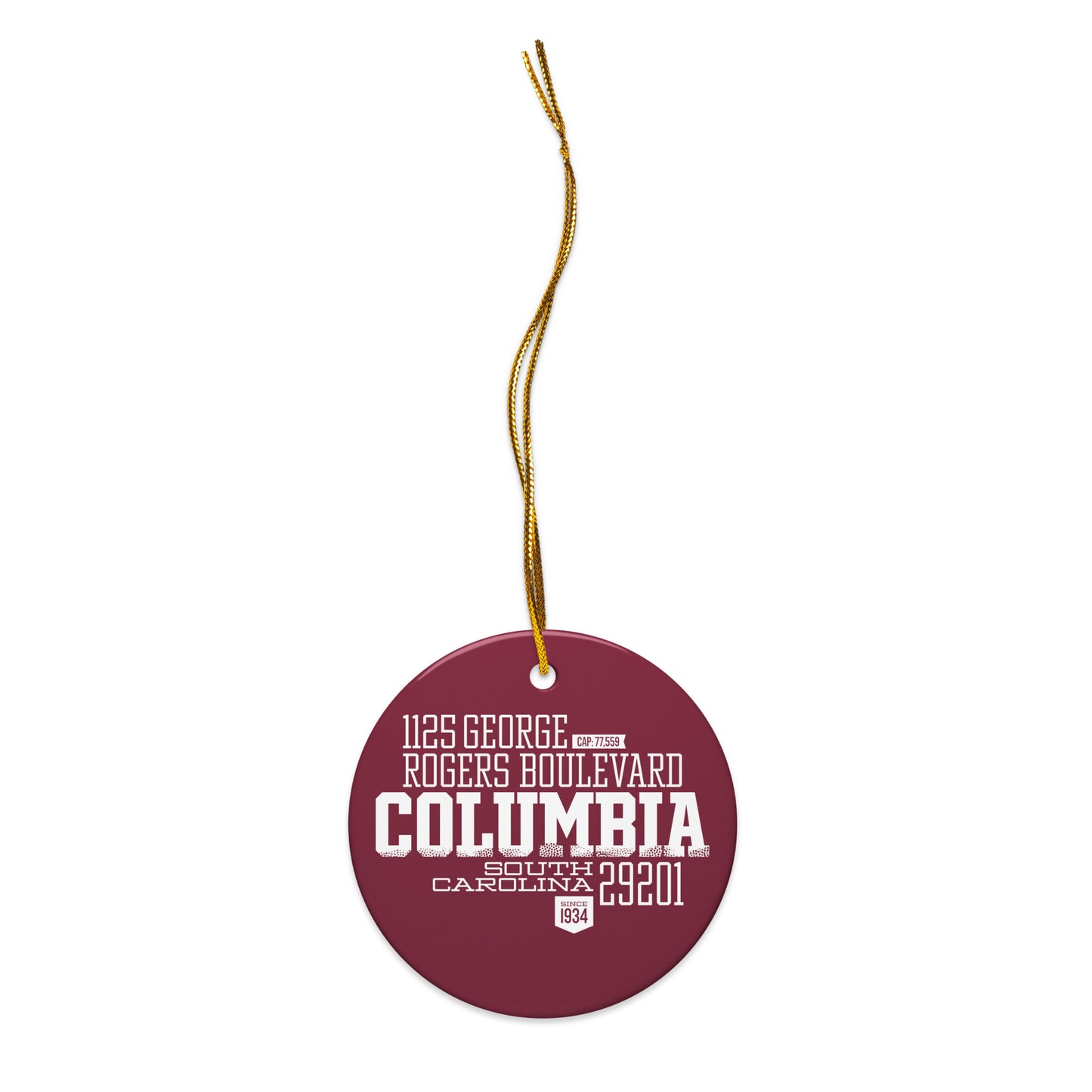 Home Turf: Columbia, SC Christmas Ornament