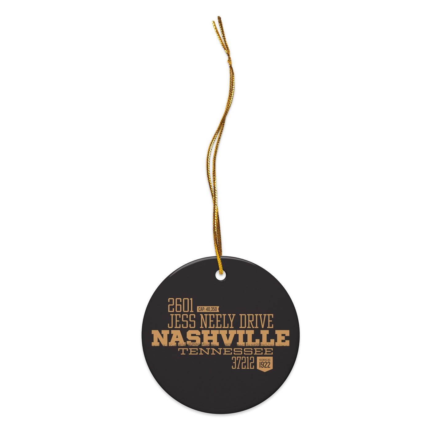Home Turf: Nashville Christmas Ornament