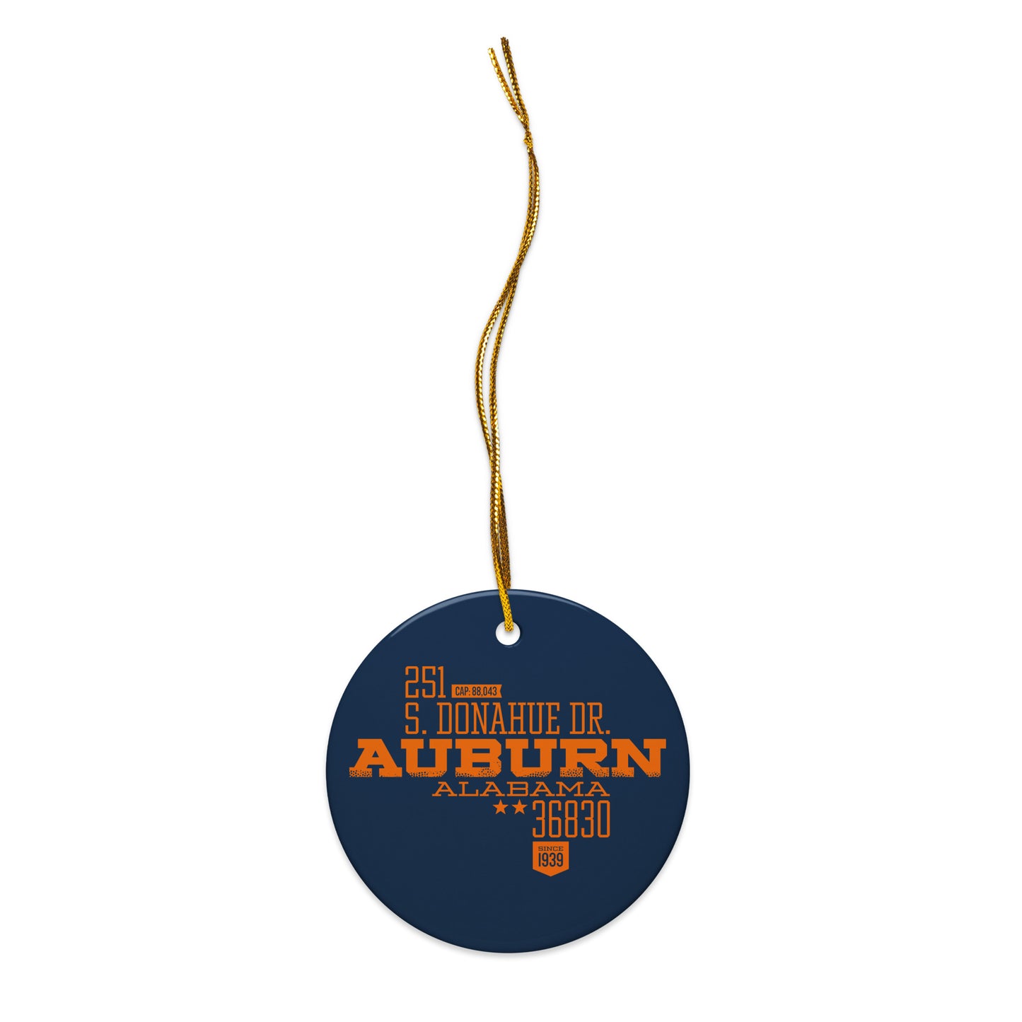 Home Turf: Auburn Christmas Ornament