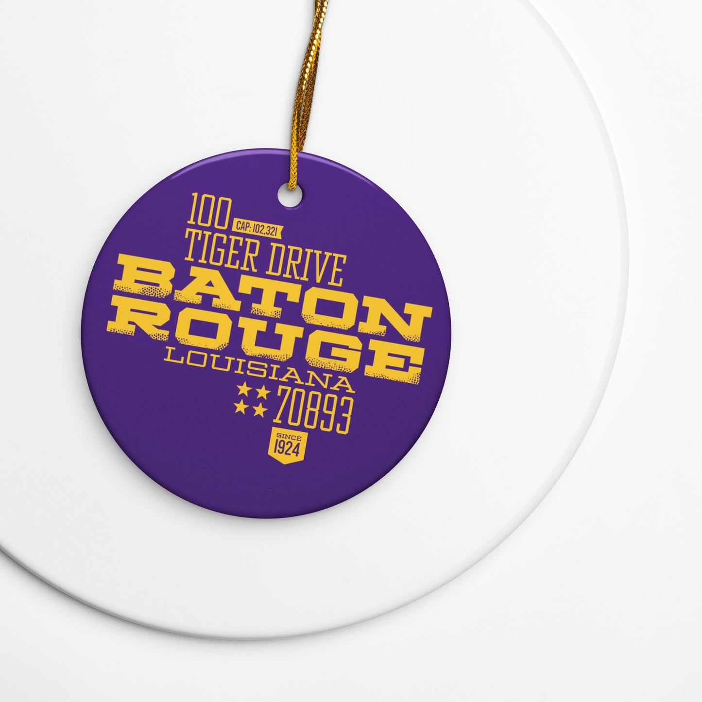 Home Turf: Baton Rouge Christmas Ornament