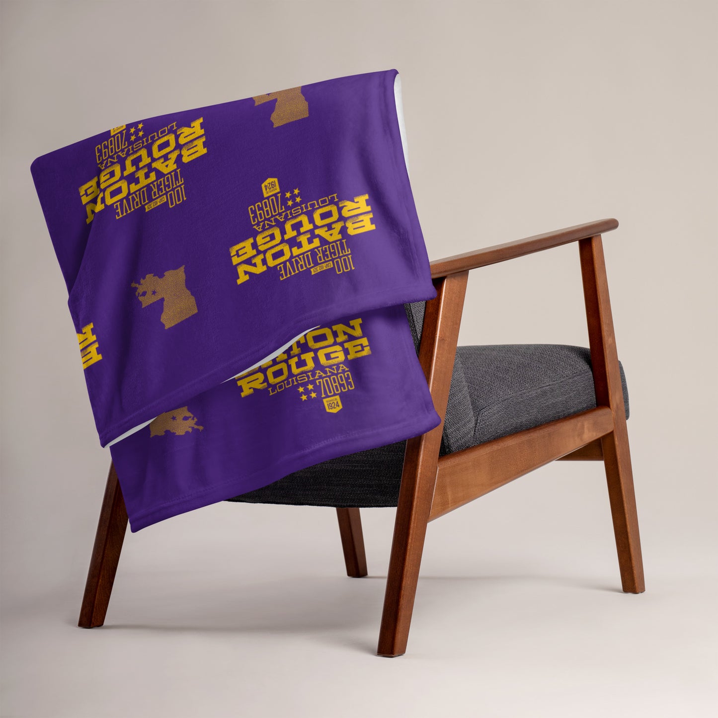 Home Turf: Baton Rouge Throw Blanket