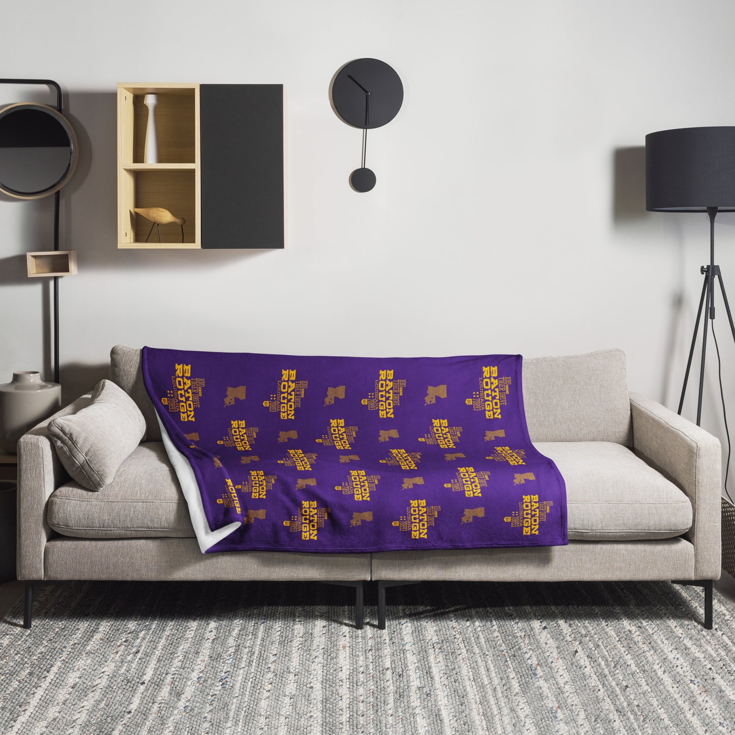 Home Turf: Baton Rouge Throw Blanket