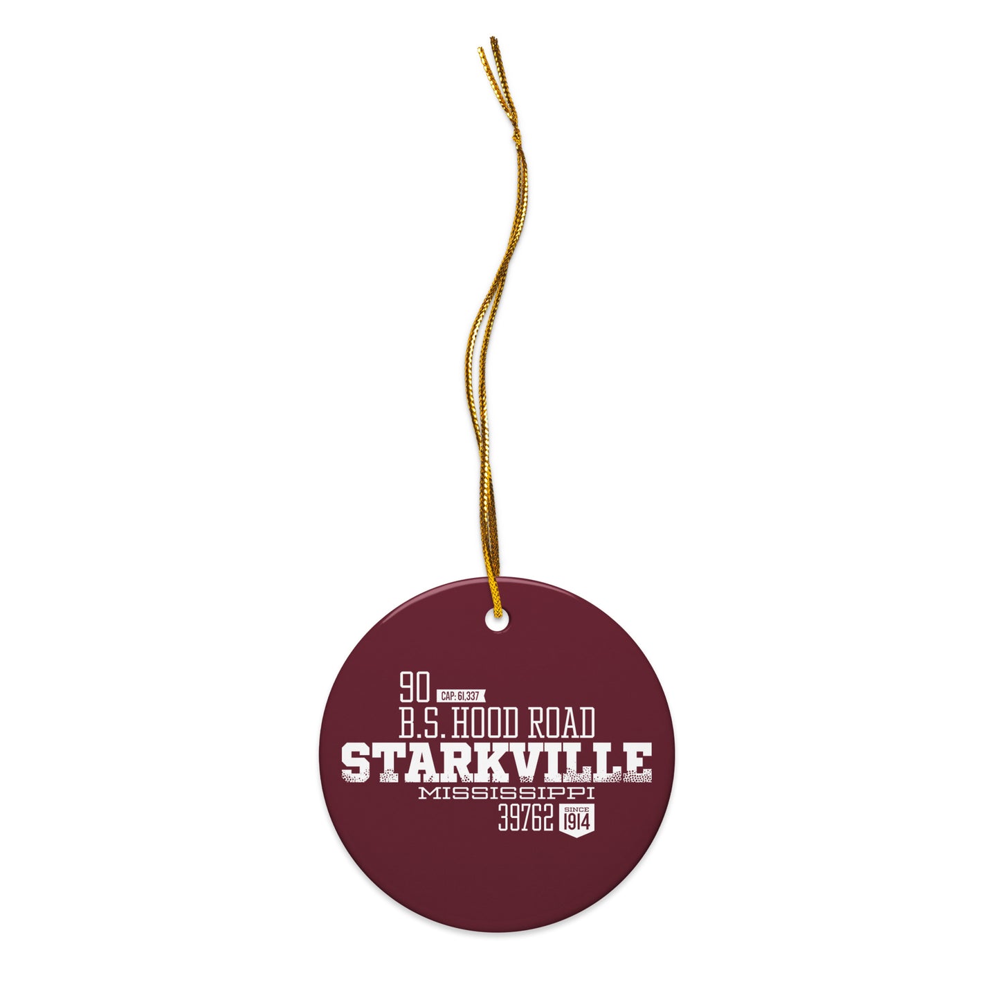 Home Turf: Starkville Christmas Ornament