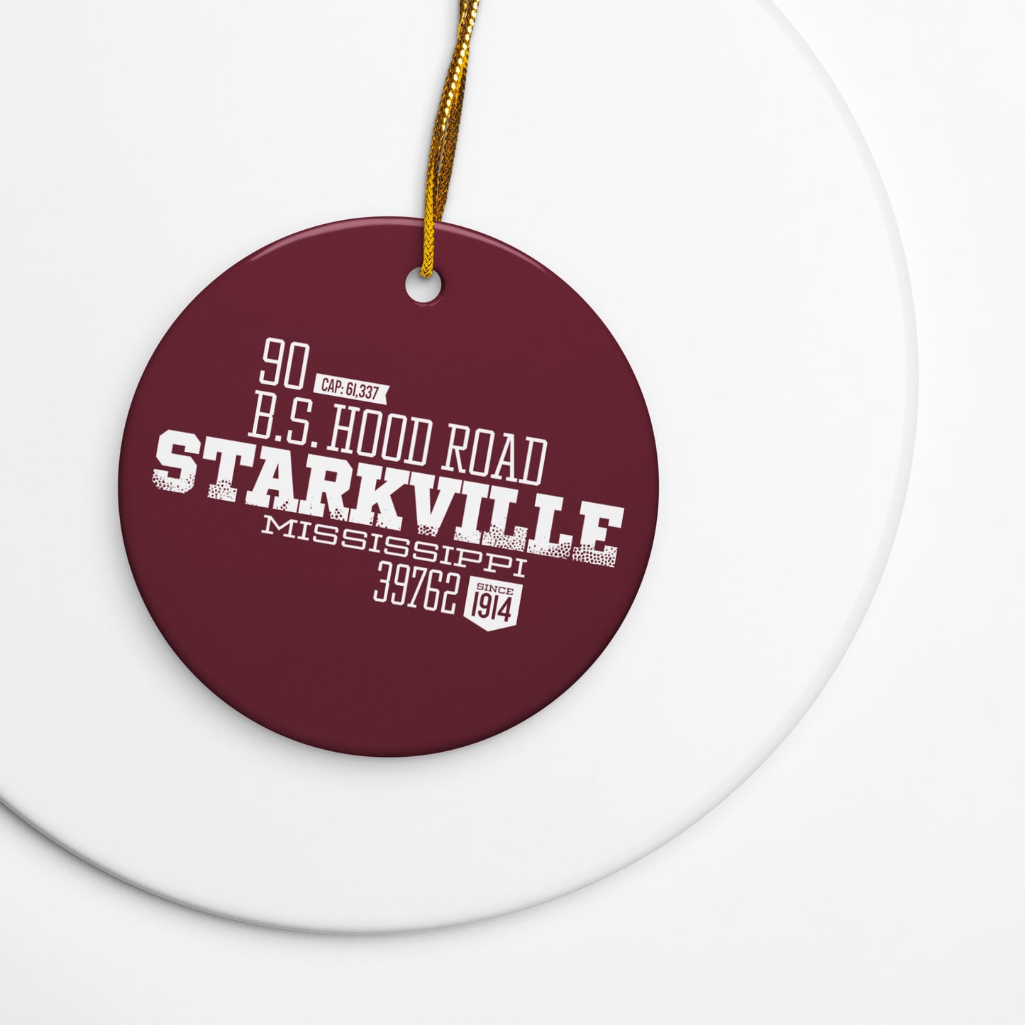 Home Turf: Starkville Christmas Ornament