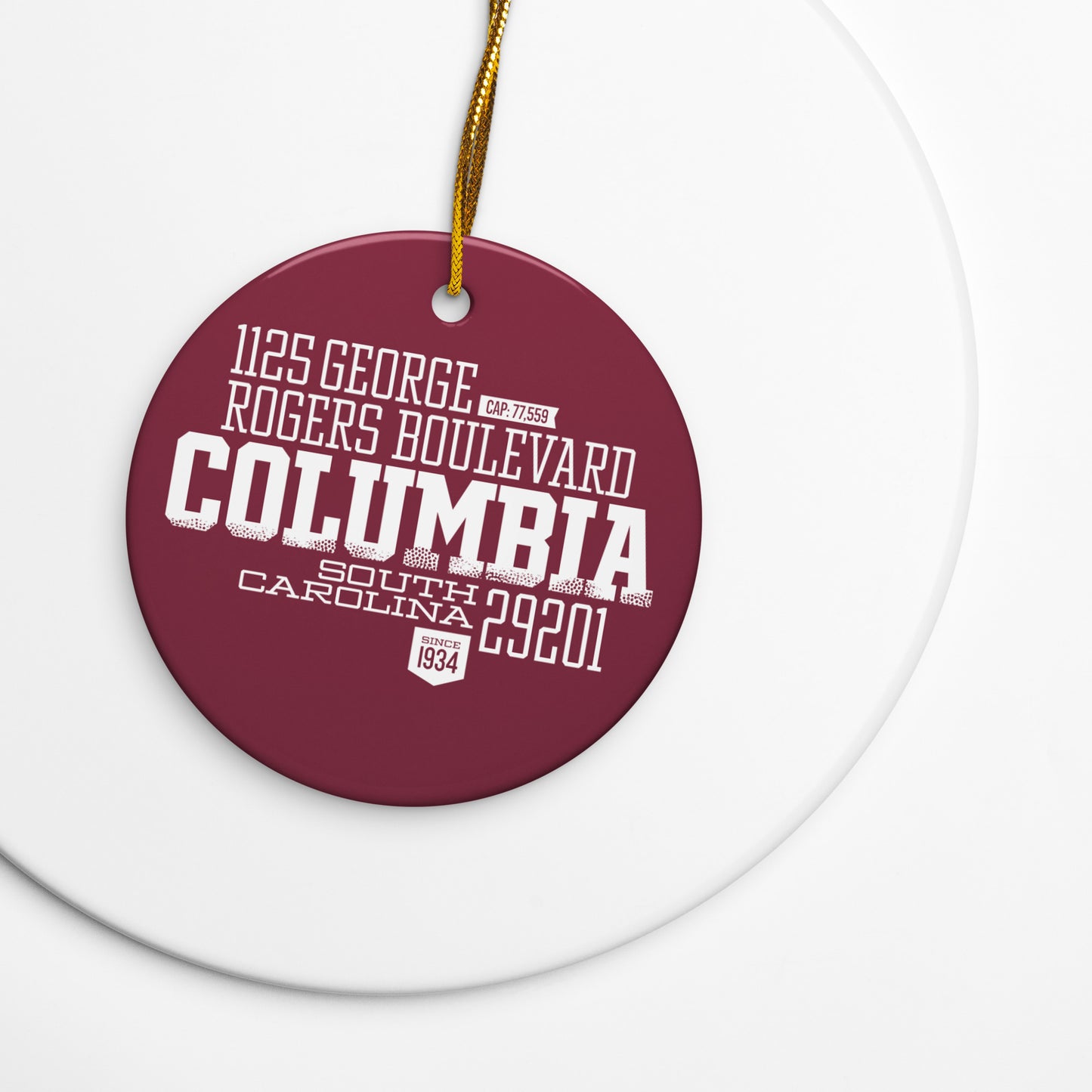 Home Turf: Columbia, SC Christmas Ornament