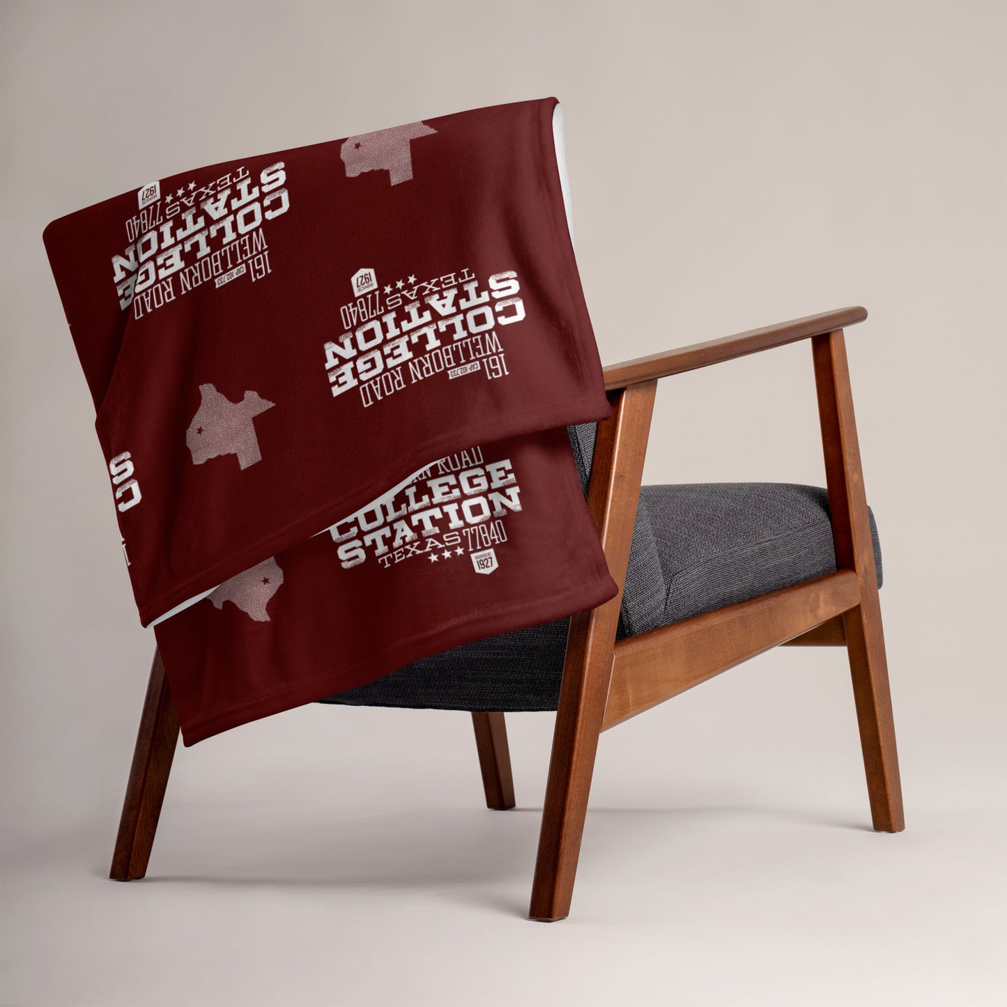 Home Turf: College Station Throw Blanket