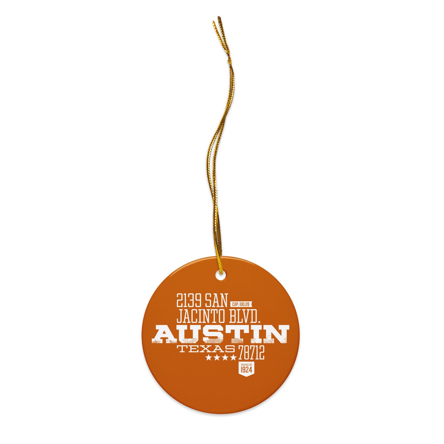 Home Turf: Austin Christmas Ornament