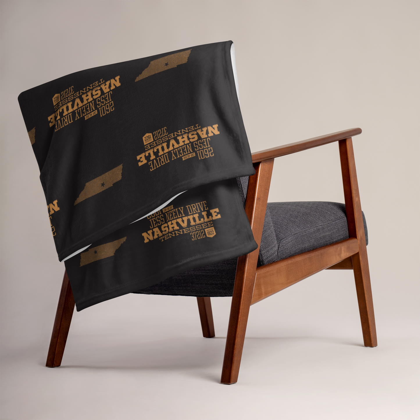 Home Turf: Nashville Throw Blanket