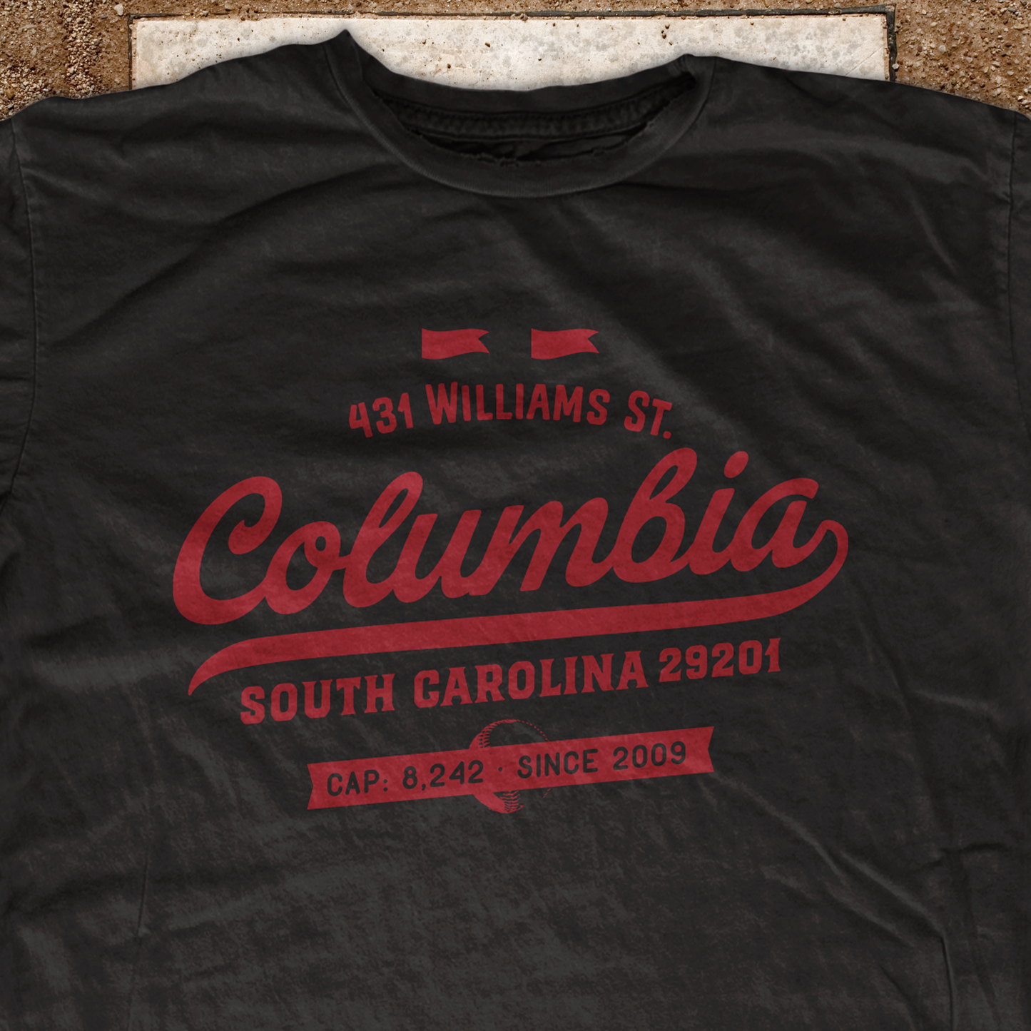 Home Plate: Columbia, SC t-shirt