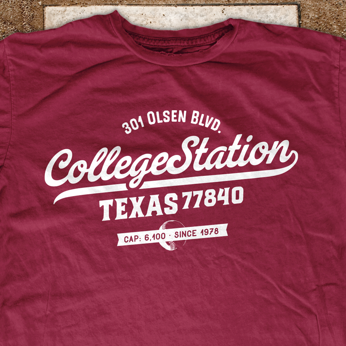 Home Plate: College Station t-shirt