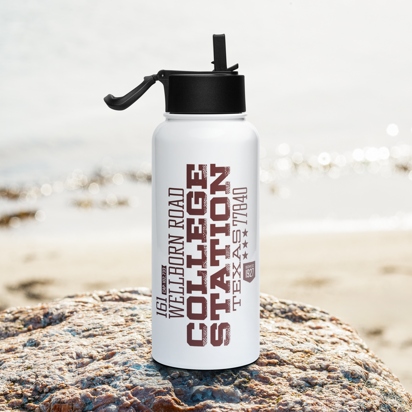 Home Turf: College Station water bottle